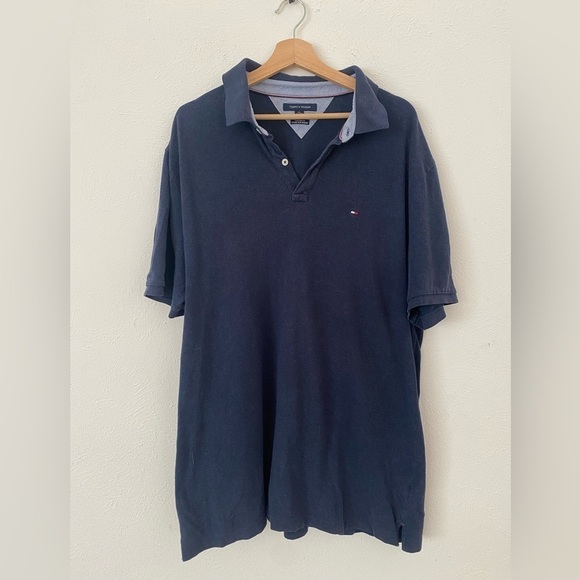 Tommy Hilfiger Other - Tommy Hilfiger Men’s Navy Blue Cotton Polo sz XXL Big & Tall